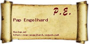 Pap Engelhard névjegykártya